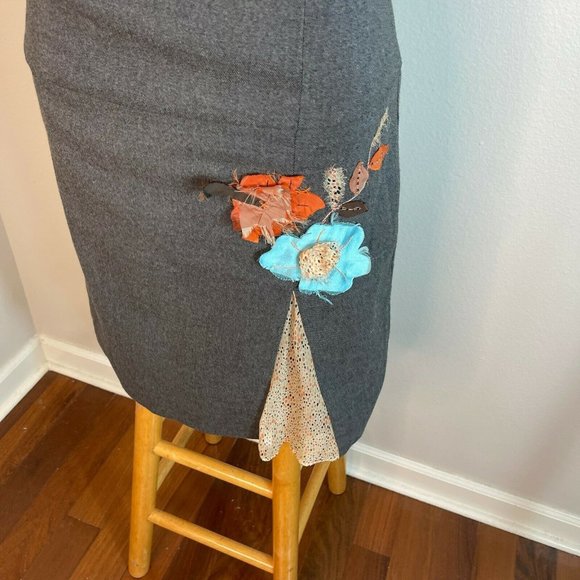 Ruth Strapless Mini Dress Gray Size 2 - Picture 3 of 8